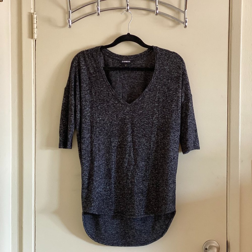 Heather Grey Tunic Sweater